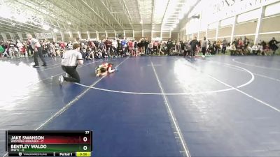 77 lbs Champ Round 1 (16 Team) - Jake Swanson, Western Nebraska vs Bentley Waldo, INWTC