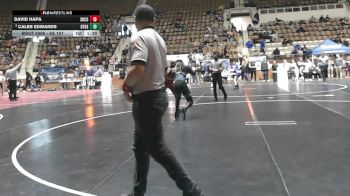5A 157 lbs Quarterfinal - Caleb Edwards, Brewbaker Tech vs David Hapa, Shelby County
