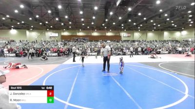 40 lbs Quarterfinal - Jaiden Gonzalez, Orland WC vs Ray Moon, Willits Grappling Pack