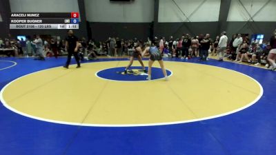 120 lbs Cons. Rd Of 16 - Araceli Nunez vs Kooper Bugner, Lewiston Wrestling Club