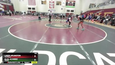 126 lbs Cons. Round 3 - Laken Aplington, Pocatello vs Eliza Alvarez, Jerome