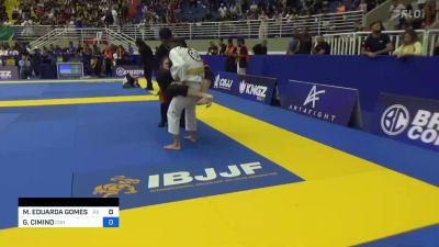MARIA EDUARDA GOMES DA SILVA vs GABRIELA CIMINO 2023 Brasileiro ...