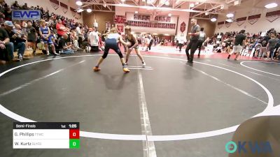 80 lbs Semifinal - Grayson Phillips, Team Tulsa Wrestling Club vs Willie Kurtz, SlyFox Wrestling Academy