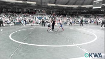 43 lbs Consi Of 16 #1 - Zuriel Rascon, Bridge Creek Youth Wrestling vs Mereck Malone, Bartlesville Wrestling Club
