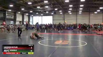 130 lbs Round 2 (6 Team) - Brody Sendele, POWA vs Jackson Butler, PA Gold