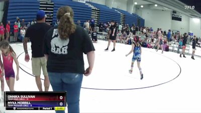 60 lbs Round 2 (6 Team) - Myka Morrill, Team Missouri Girls vs Onnika Sullivan, Team Iowa Girls