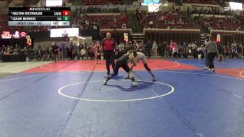 132 lbs 2nd Place Match - Izaak Munski, Cascade Little Guy vs Kelton Reynolds, Snake River Youth Wrestling Cl