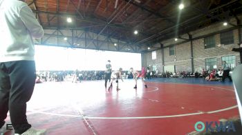 90 lbs Quarterfinal - Rayden Wishard, Claremore Wrestling Club vs Ray Tugmon, Locust Grove Youth Wrestling