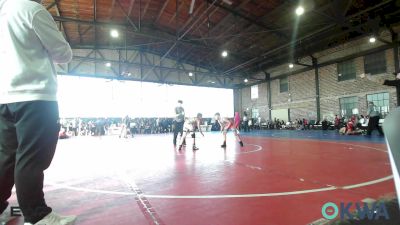 90 lbs Quarterfinal - Rayden Wishard, Claremore Wrestling Club vs Ray Tugmon, Locust Grove Youth Wrestling