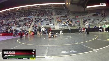 150 lbs Semifinal - Luke Teusch, Huntington North vs Jayden Jett, Cowan