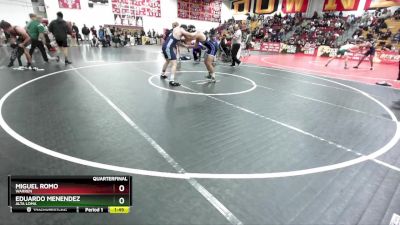 175 lbs Quarterfinal - Eduardo Menendez, Alta Loma vs Miguel Romo, Warren