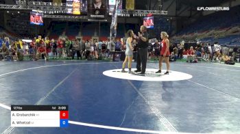 127 lbs Cons 32 #2 - Allie Grobarchik, Wisconsin vs Ashley Whetzal, Virginia