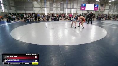 59 lbs Champ. Round 2 - Janie Houser, CA vs Sarah Savidge, CO