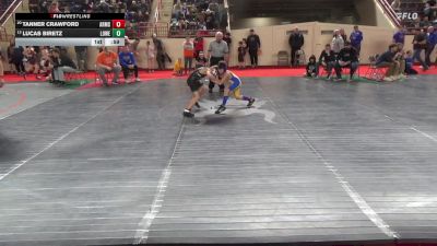 90_B lbs Round Of 32 - Tanner Crawford, Armstrong vs Lucas Biretz, Lower Dauphin