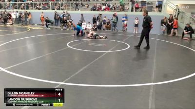 74 lbs Cons. Semi - Dillon McAnelly, Soldotna Whalers Wrestling Club vs Landon Musgrove, Soldotna Whalers Wrestling Club