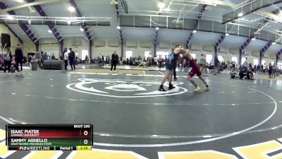 149 lbs Cons. Round 3 - Sammy Agnello, Unattached-Michigan State vs Isaac Piatek, Gannon University