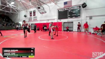 174 lbs Champ. Round 1 - Joshua Shepard, Bakersfield College vs Samuel Luna, Sacramento City College