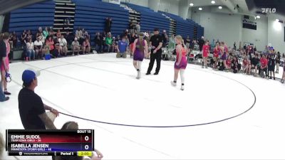 130 lbs Round 5 (6 Team) - Isabella Jensen, Minnesota Storm Girls vs Emmie Sudol, Team Iowa Girls