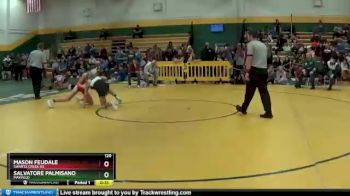 120 lbs Cons. Round 4 - Salvatore Palmisano, MAYFIELD vs Mason Feudale, Swartz Creek HS
