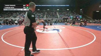 130 lbs 3rd Place Match - Paige Tongate, Rock Springs vs Carlee Roth, Thunder Basin High School