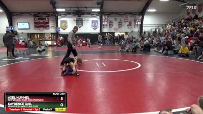 Cons. Semi - Axel Hummel, New London Tiger Cub Wrestling vs Kaydence Gail, Keokuk Kids Wrestling Club