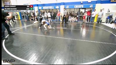 67 lbs Semifinal - Aiden Canady, Berryhill Wrestling Club vs Blaine Backus, Newkirk Takedown Club