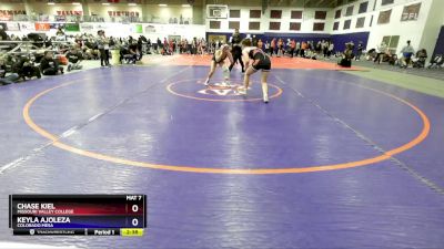 138 lbs Cons. Round 3 - Chase Kiel, Missouri Valley College vs Keyla Ajoleza, Colorado Mesa