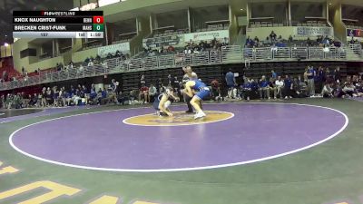 157 lbs Quarters & 1st Wb (16 Team) - Knox Naughton, Bennington vs Brecken Crist-Funk, Manhattan HS