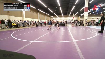 144 lbs Consi Of 16 #1 - Grayson Stanford, Cardinal Wrestling Club vs Ethan Gumabong, Spartan Mat Club
