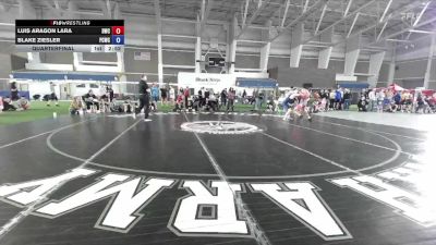 150 lbs Quarterfinal - Luis Aragon Lara, Defiant Wrestling Club vs Blake Ziesler, Park City Wrestling Club