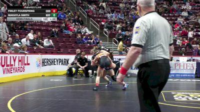106 lbs Semifinal - Finley Fourspring, Corry-G vs Makayla Smith, Northern York-G