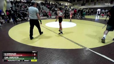 74 lbs Round 3 - AJ Gonzalez, Savage House Wrestling Club vs Cael Marcotte, Socal Grappling Wrestling Club