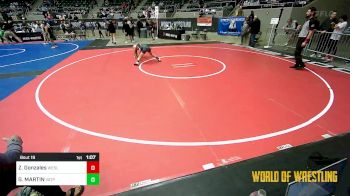 83 lbs Round Of 16 - Zyair Gonzales, Wesley Wrestling Club vs Graydon MARTIN, Virginia Team Predator