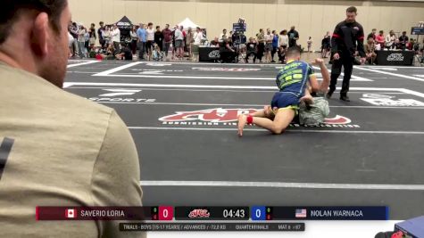 Saverio Loria vs Nolan Warnaca 2025 ADCC Orlando Open/Youth Trials