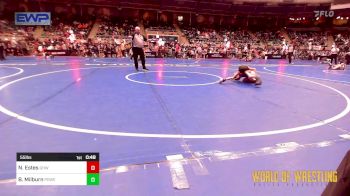 55 lbs Consi Of 32 #2 - Noah Estes, Greater Heights Wrestling vs Breckon Milburn, Powerhouse Wrestling