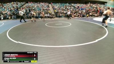 175 lbs Semifinal - Evan Hilmen, Del Oro vs Jonah Bertoli, Cardinal Newman