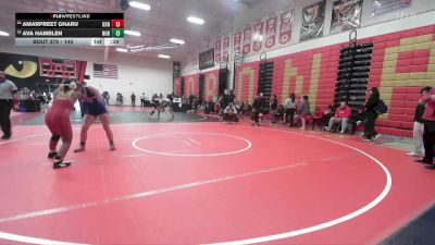 140 lbs Cons. Round 2 - Ava Hamblen, Norco vs Amarpreet Gharu, Oxnard