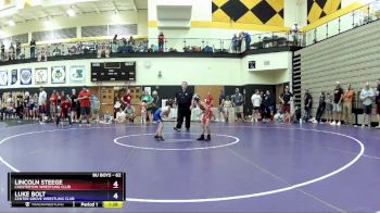 62 lbs Quarterfinal - Lincoln Steege, Chesterton Wrestling Club vs Luke Bolt, Center Grove Wrestling Club