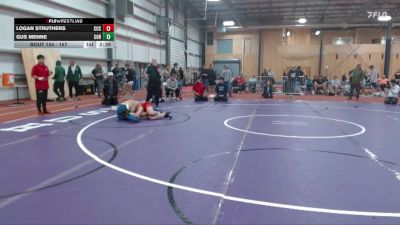 157 lbs Cons. Round 2 - Gus Menne, Corban University vs Logan Struthers, Clackamas Community College