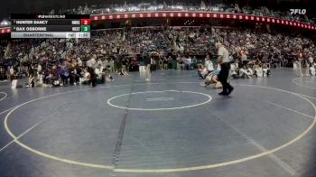 2A 106 lbs Quarterfinal - Hunter Dancy, North Wilkes High School vs Dax Osborne, West Stanly