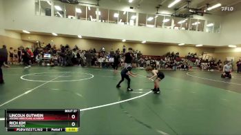 49 lbs Quarterfinal - Lincoln Gutwein, Ascend Wrestling Academy vs Rich Kim, Washington