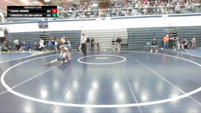 77 lbs Champ. Round 2 - Jonah Grimm, Hawk Wrestling Club vs Christian Collins-Garcia, Hawk Wrestling Club