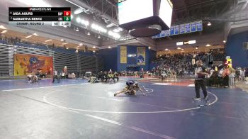 110 lbs Champ. Round 3 - Samantha Bentz, Cheltenham vs Jada Agurs, Gwynn Park