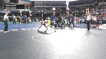165 lbs Quarterfinal - James Curoso, Clovis (CS) vs Jesus Guzman, Lakeside (SS)