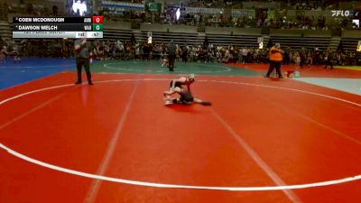 57 lbs 1st Place Match - Dawson Welch, Wabasso vs Coen McDonough, ANML