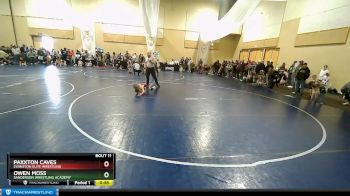 45 lbs Cons. Round 1 - Paxxton Caves, Evanston Elite Wrestling vs Owen Moss, Sanderson Wrestling Academy