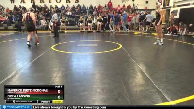 170 lbs Round 2 - Drew Lansing, Wapsie Valley vs Maverick Dietz-McDonald, Nashua-Plainfield