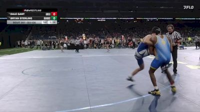 D3-126 lbs Semifinal - Dale Gant, Grand Rapids Catholic Central vs Bryan Sterling, Dundee