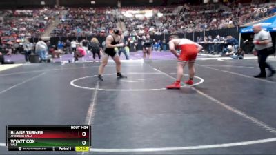 190 lbs Cons. Round 6 - Wyatt Cox, Vale vs Blaise Turner, American Falls