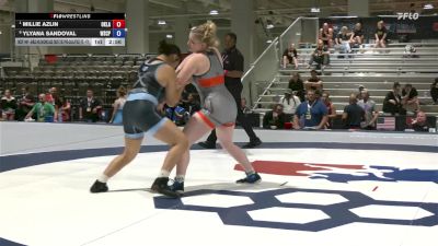 Quarters - Millie Azlin, Oklahoma vs Ylyana Sandoval, Wyoming Seminary College Preparatory High School Wrestling